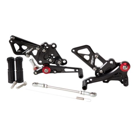 Hotbodies Racing MGP Adjustable Rearsets Kawasaki Ninja 250R / 300 2013-2017