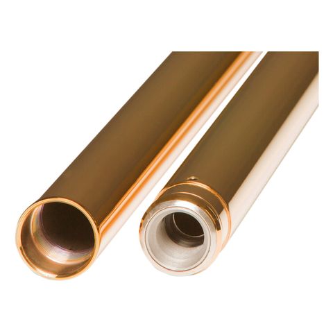 Custom Cycle Engineering 39mm Gold Fork Tubes For Harley 1987-2007