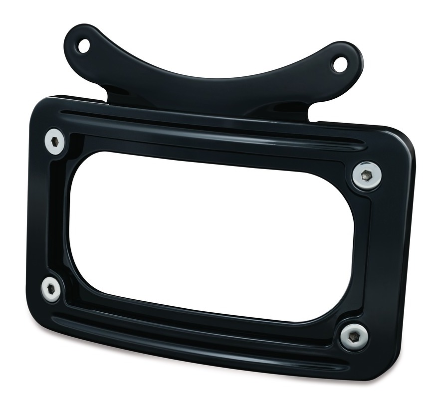 Kuryakyn Curved License Plate Frame For Kuryakyn Bullet Light Rear