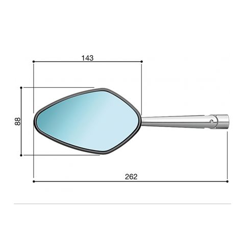 Rizoma Veloce Mirror