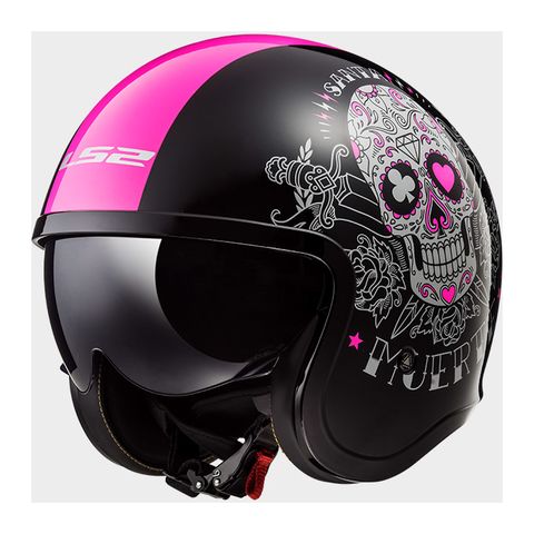 LS2 Spitfire Pink Muerte Helmet