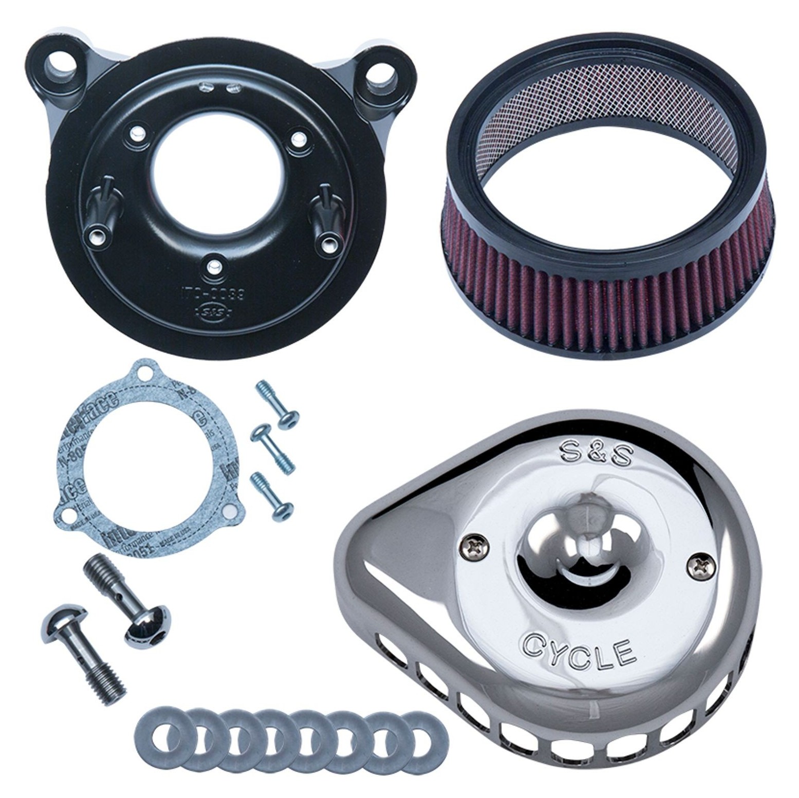 S&S Cycle Mini Teardrop Stealth Air Cleaner Kit For Harley EFI