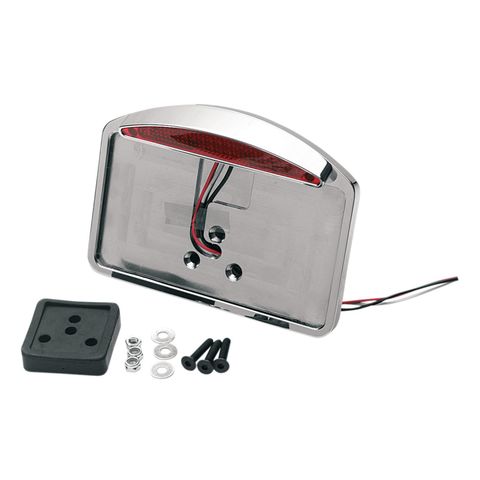Drag Specialties License Plate Holder And Half-Moon Taillight For Harley