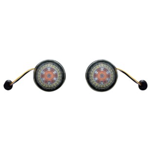 Custom Dynamics ProBEAM Halo LED Front Turn Signal Inserts For Harley 2000-2024