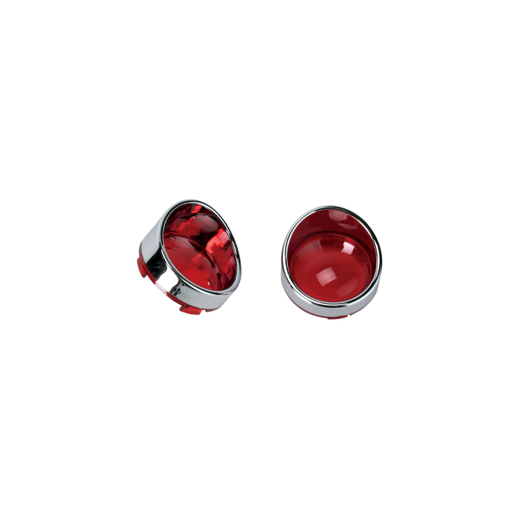 Drag Specialties Drag Specialties Visor Style Deuce Turn Signal Lenses For Harley 2000-2018 - $42.75 at J&P Cycles
