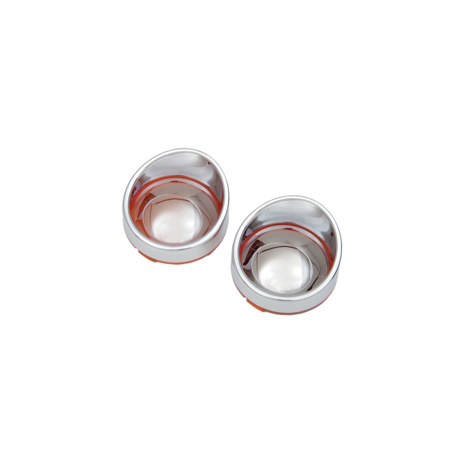 Drag Specialties Drag Specialties Visor Style Deuce Turn Signal Lenses For Harley 2000-2018 - $60.94 at J&P Cycles