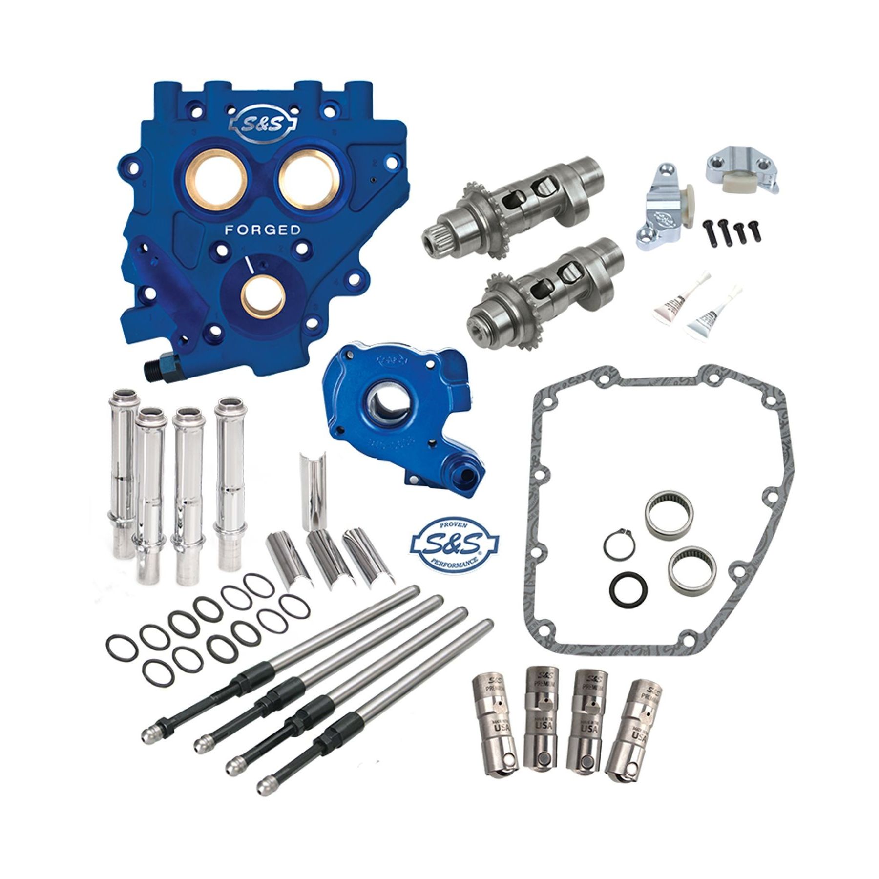 S&S Cycle S&S Cycle 585CEZ Easy Start Camchest Kit For Harley Twin Cam 2006-2017 - $2106.95 at J&P Cycles