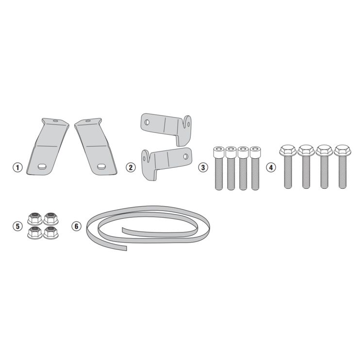 Givi 1146KIT Side Case Rack Mounting Kit Honda NC700X / NC750X 2016-2020