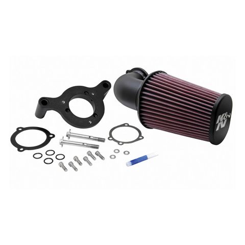 K&N High Flow Air Charger Long Intake Kit For Harley 2001-2017