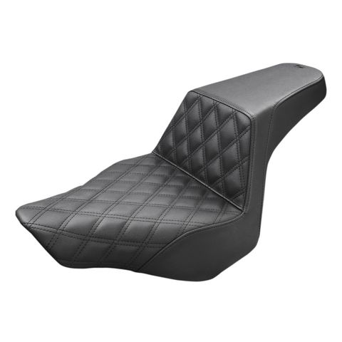 Saddlemen Step-Up LS Lattice Stitch Seat For Harley Softail FXSB 2013-2017