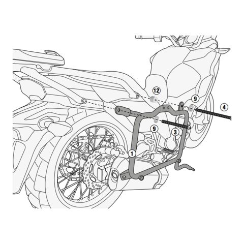 Givi PL4121 Side Case Racks Kawasaki Versys 300 2017-2025