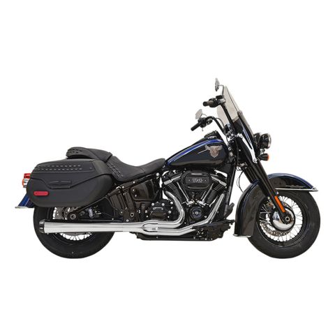 Bassani Road Rage 2-Into-1 Long Exhaust For Harley Softail 2018-2024