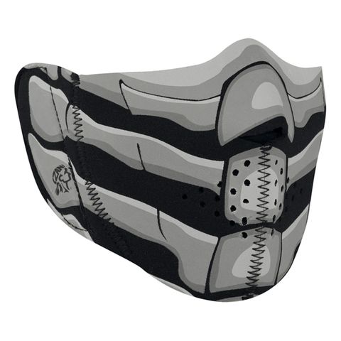 ZAN headgear Glow in the Dark Bone Breath Neoprene Half Mask