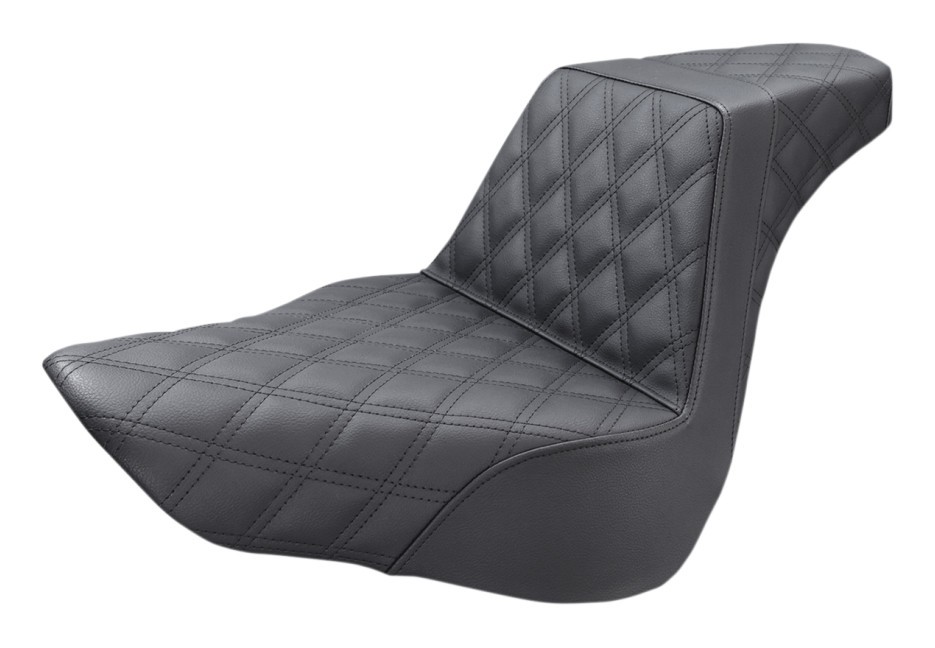 Saddlemen Step-Up LS Lattice Stitch Seat For Harley Softail FLFB/S