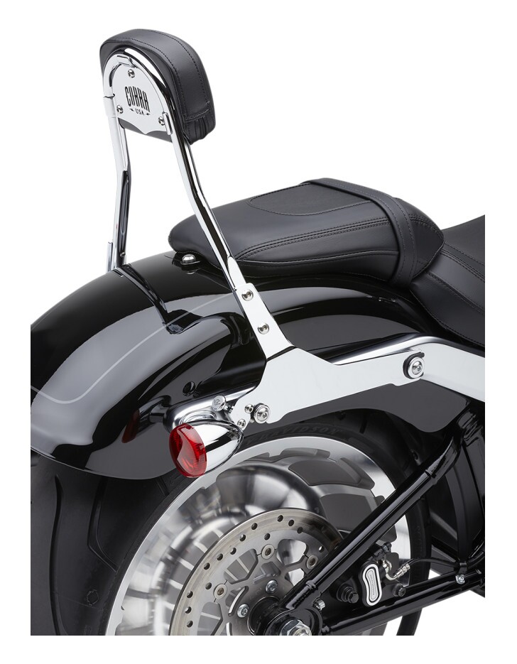 ハーレーダビッドソン　CCバー Cobra Round Detachable Backrest For Harley Softail FLFB / FXBR
