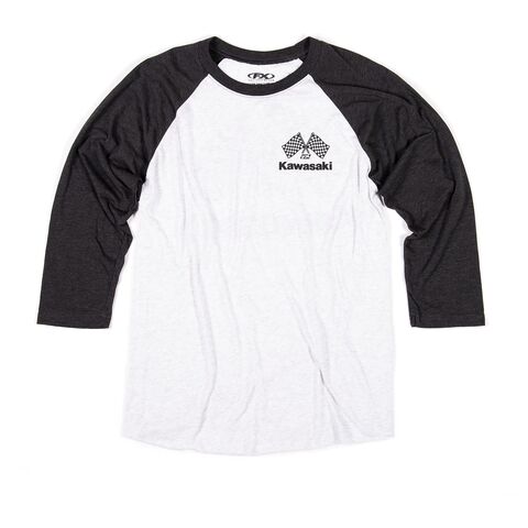 Factory Effex Kawasaki Finish Line Baseball T-Shirt