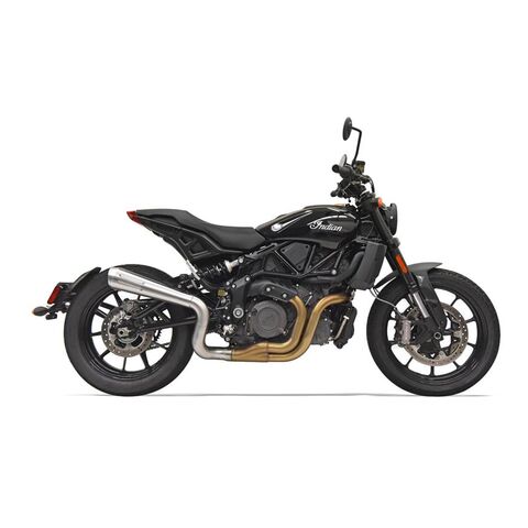 Bassani Stainless Megaphone Exhaust With Cat For Indian FTR 2019-2021