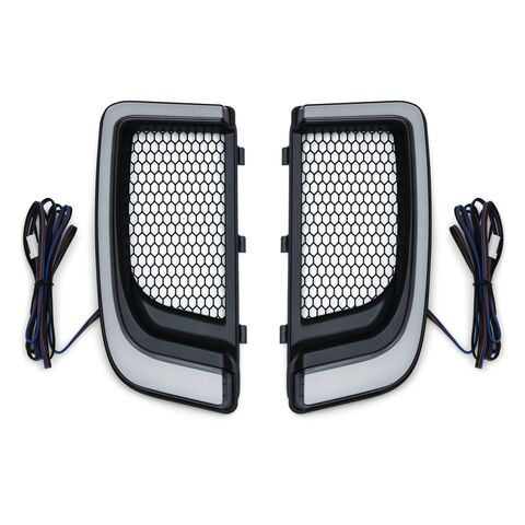 Kuryakyn Tracer LED Fairing Lower Grills For Harley Touring 2014-2025