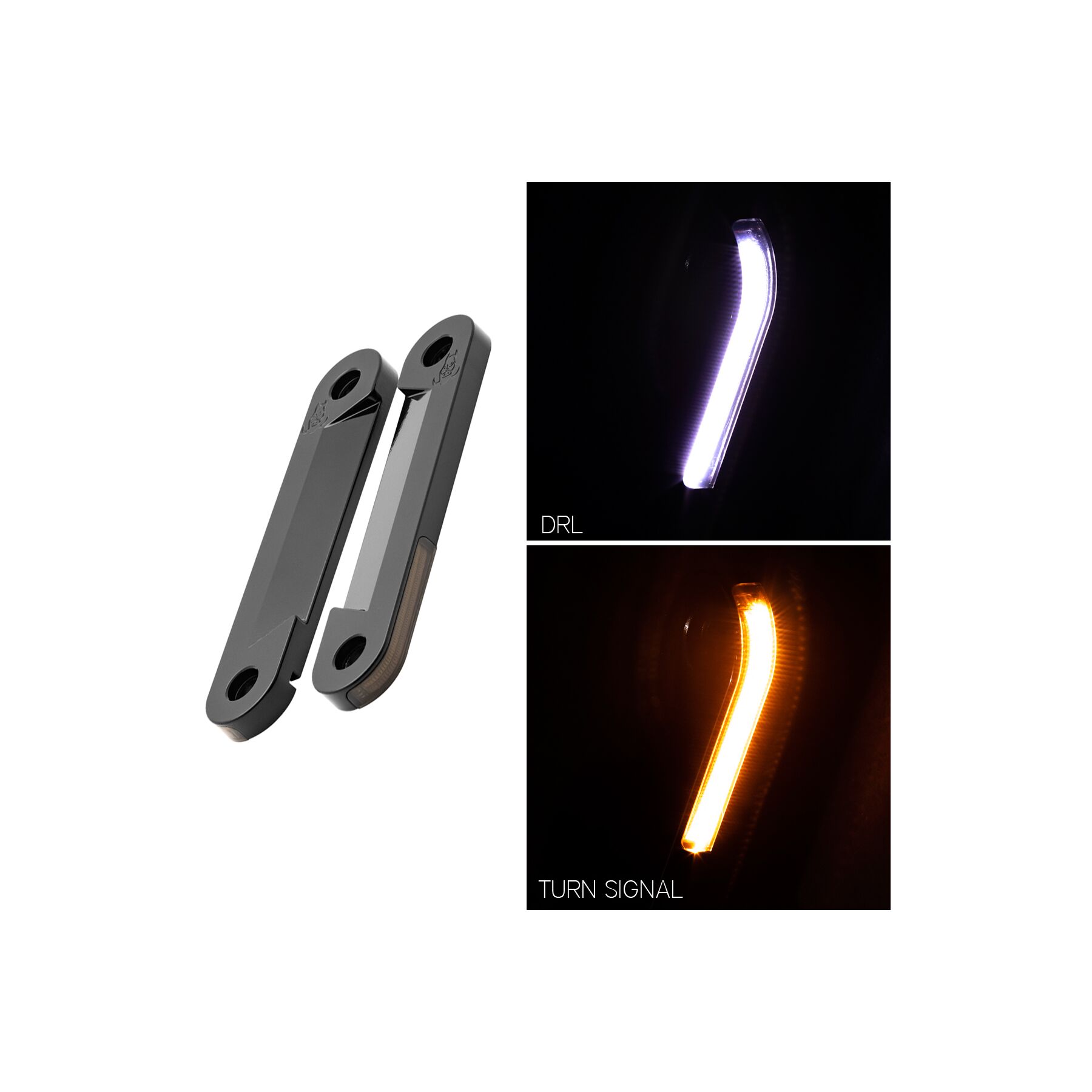 HogWorkz HogWorkz Billet Fork Signal Lights For Harley Touring 1997-2025 - $199.98 at J&P Cycles