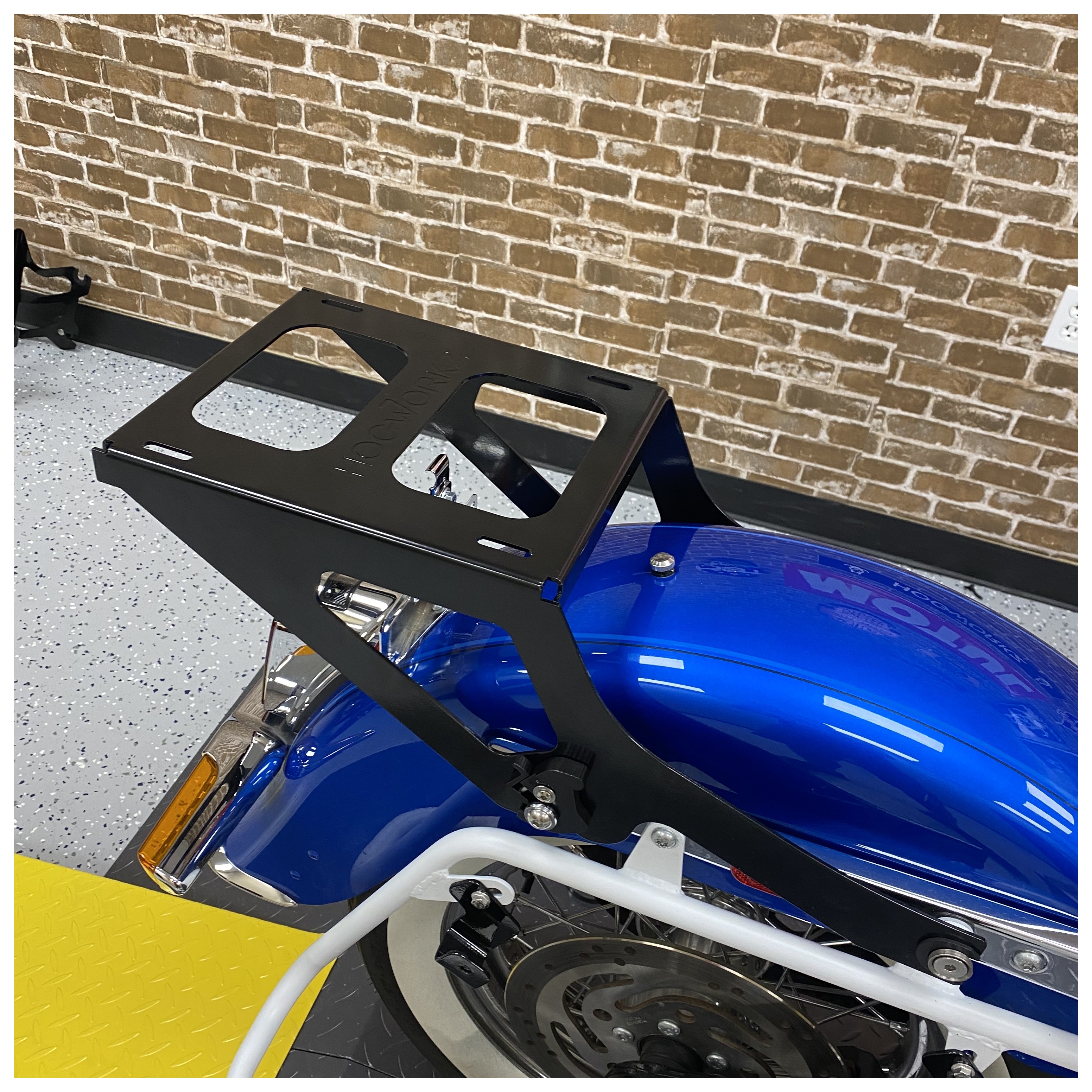 HogWorkz Two Up Tour Pack Mount For Harley Softail 2018-2025