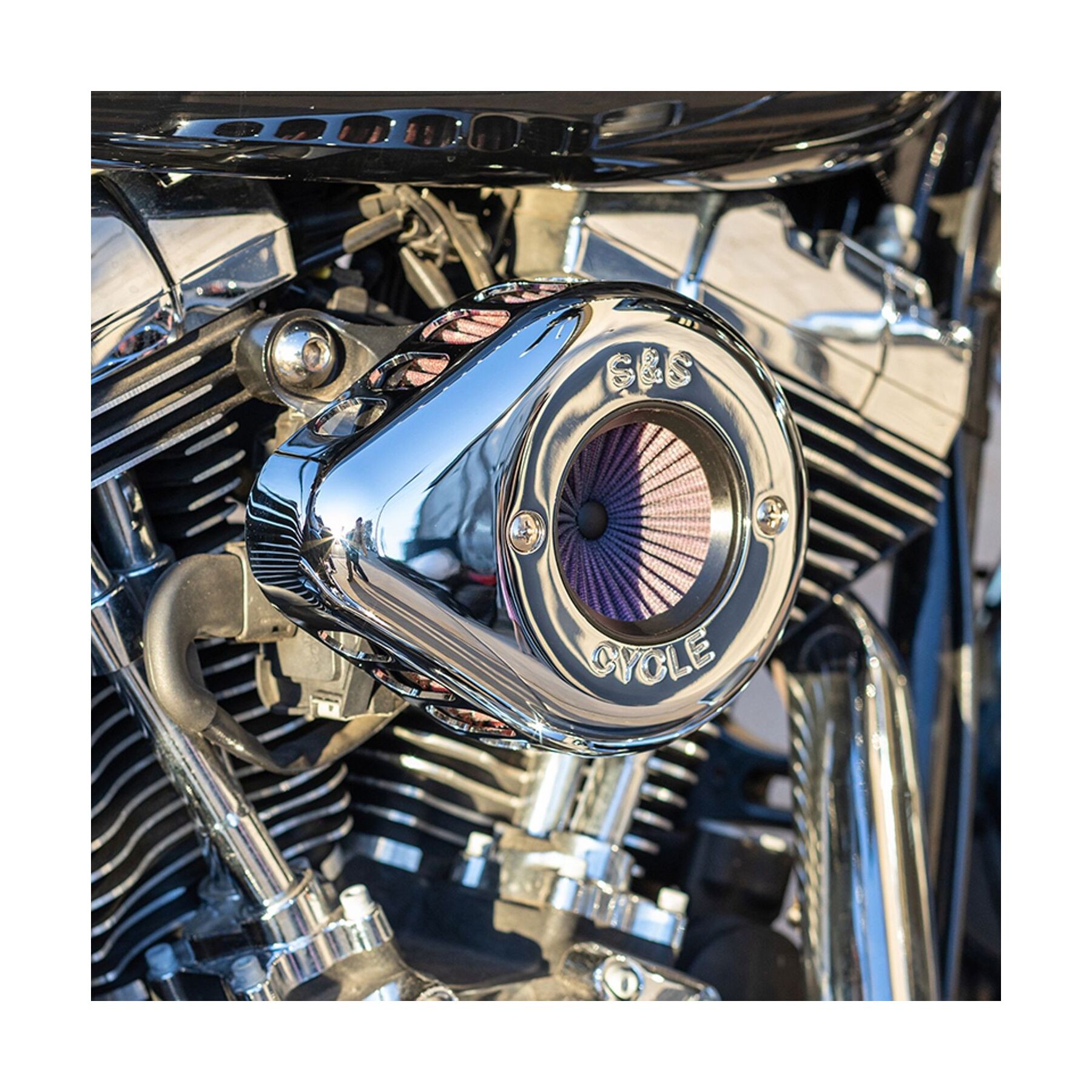 S&S Cycle S&S Cycle Teardrop Air Stinger Air Cleaner Kit For Harley Twin Cam w/ Cable Throttle 2001-2017 - $395.95 at J&P Cycles