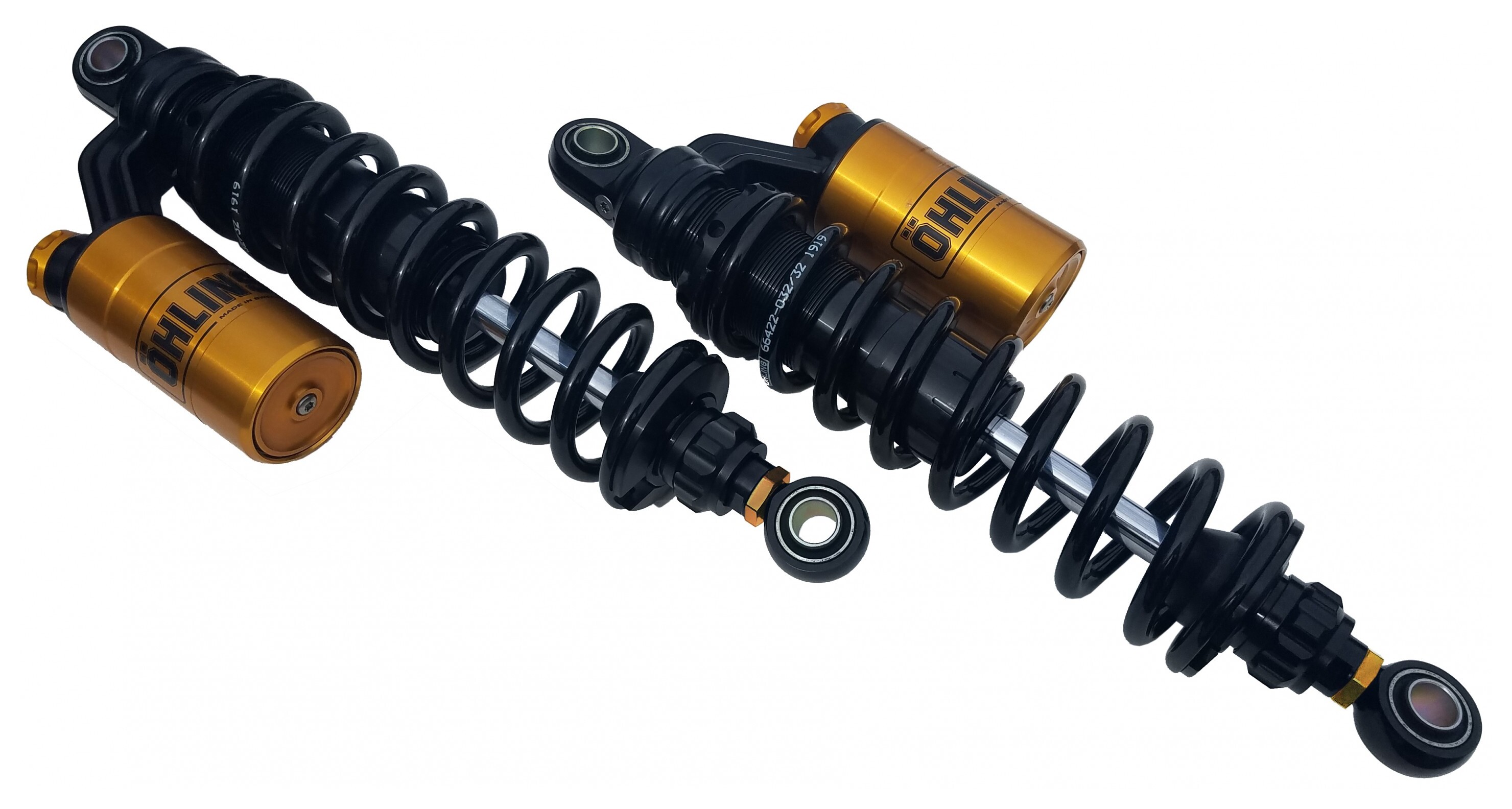との Ohlins Limited Edition STX Pro Adjustable Rear Shocks For Harley
