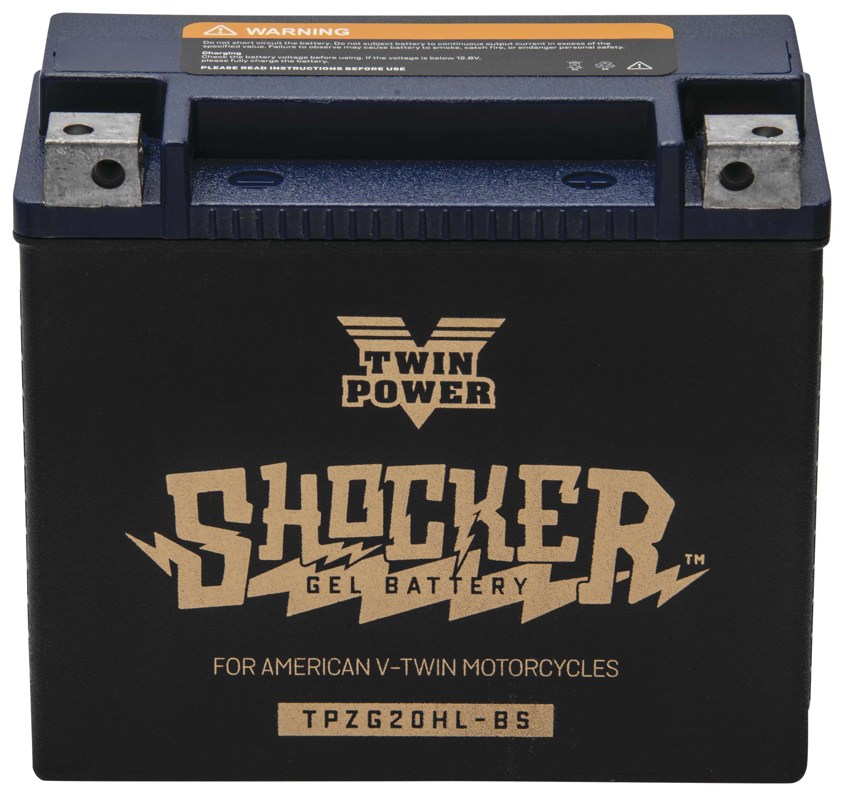 Twin Power Shocker Gel Battery TPZG20HL-BS | JPCycles.com