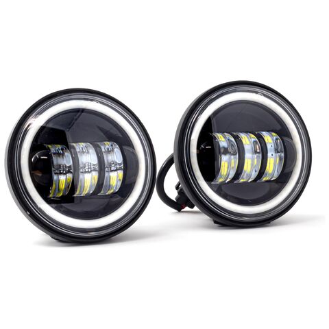 Letric Lighting Co. 4.5" Full-Halo LED Fog/Passing Lights For Indian 2014-2025