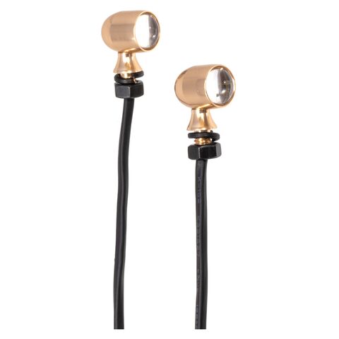 Letric Lighting Co. 45 Caliber LED Mini Marker Lights, Red Running / Red Turn Signal