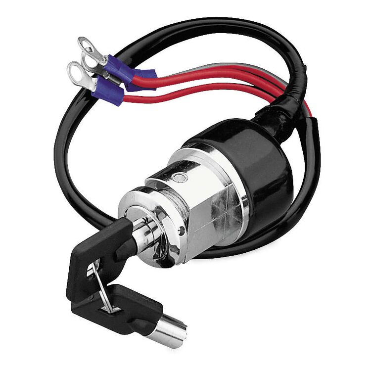 Twin Power 3-Wire Round Security Key Ignition Switch For Harley FX / XL 1975-1993