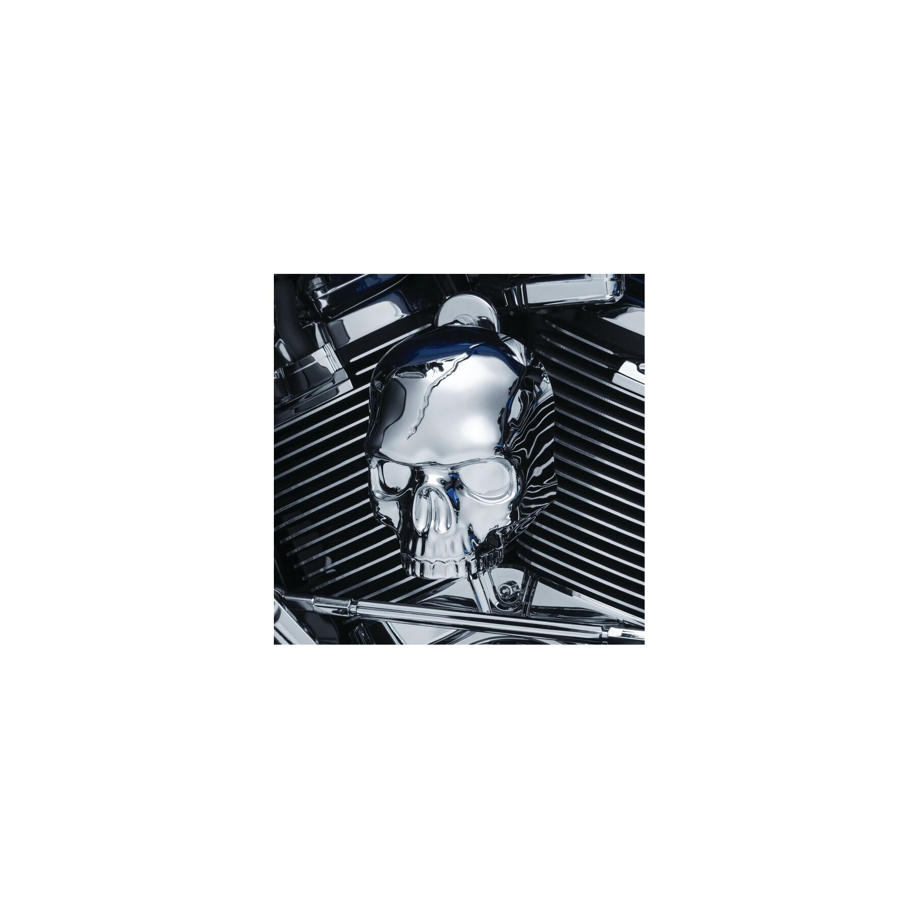 Kuryakyn Kuryakyn Skull Horn Cover For Harley Touring 2017-2025 - $59.99 at RevZilla