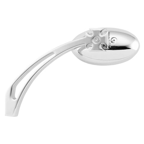 Biker's Choice Curved Stem Oval Mirror