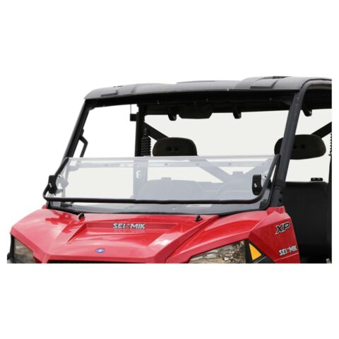 Seizmik Versa Fold Poly Windshield Polaris Ranger Full Size Round Tube 2010-2021
