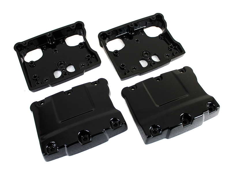 Find Harley twin cam rocker boxes-WRINKLE BLACK POWDER COAT 99-present