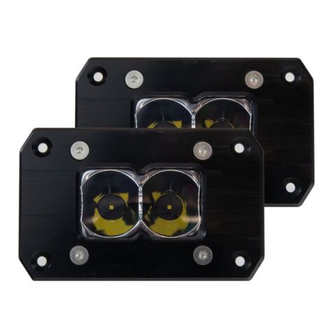 Heretic BA-2 2" Flush Mount LED Lights - Dual Pack (2")