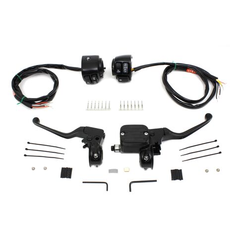 V-Twin Mfg. Handlebar Control Kit With Switches For Harley