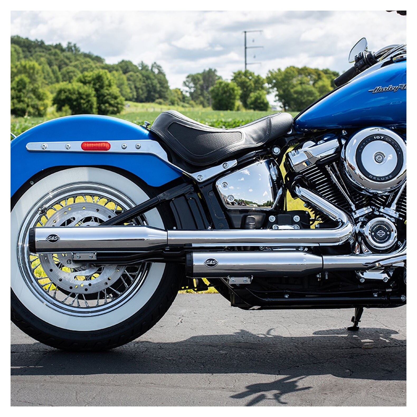 S&S Cycle Grand National Slip-On Race Mufflers For Harley S&S Cycle Grand National Slip-On Race Mufflers For Harley