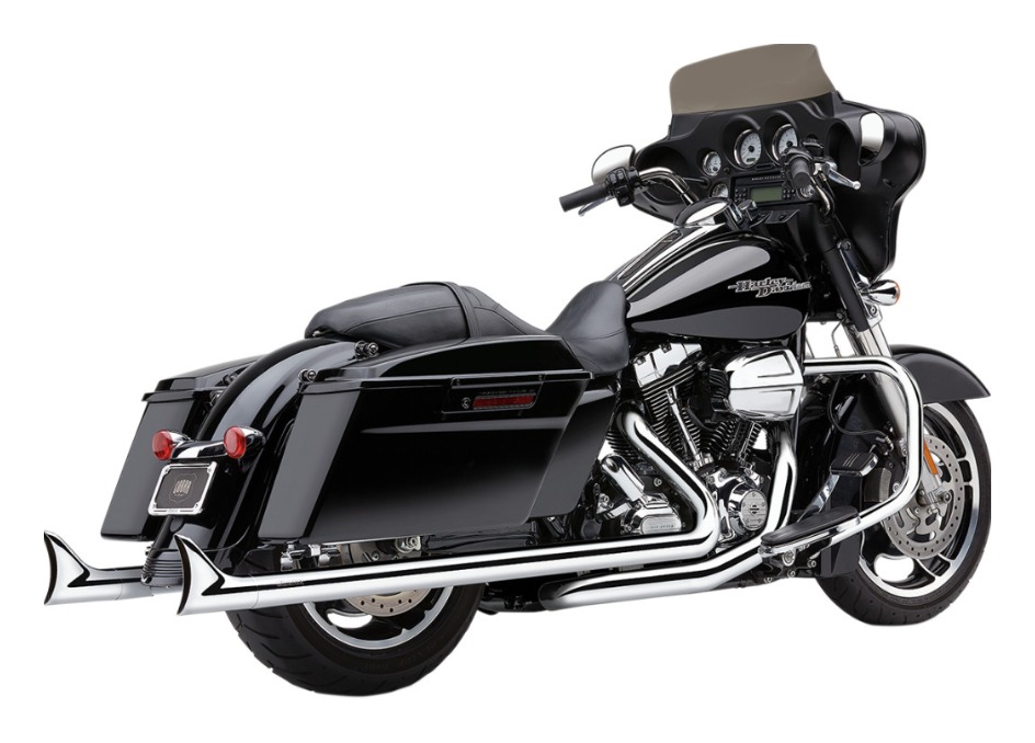 Cobra Speedster Fishtail Duals For Harley Touring | JPCycles.com