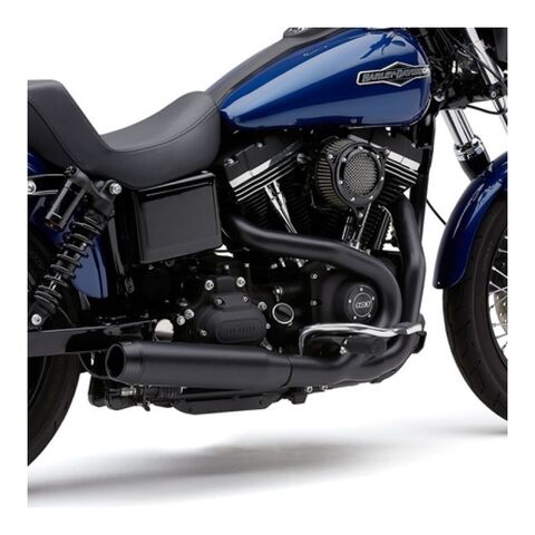 Cobra El Diablo 3.5" Round 2-Into-1 Exhaust For Harley Dyna 2006-2011