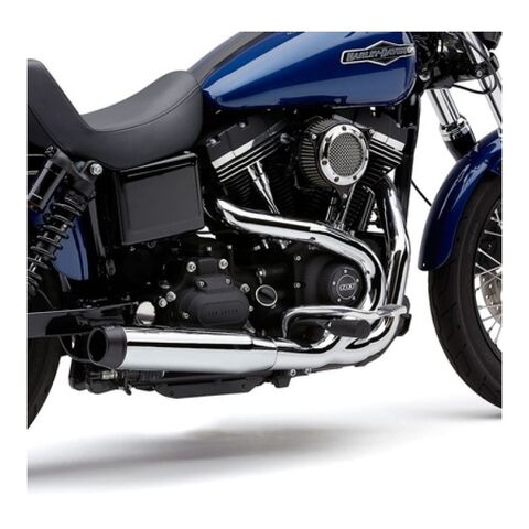 Cobra El Diablo 3.5" Round 2-Into-1 Exhaust For Harley Dyna 2006-2011