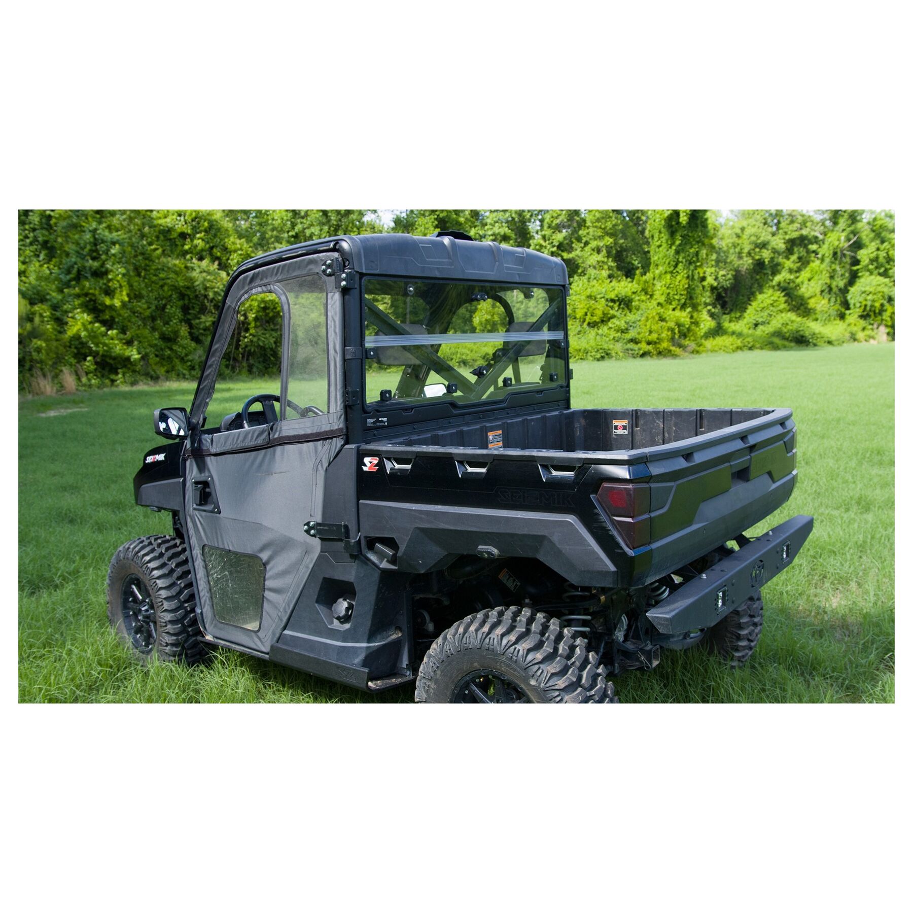 Seizmik Seizmik Folding Poly Rear Windshield Can-Am Defender 2016-2021 - $269.99 at J&P Cycles