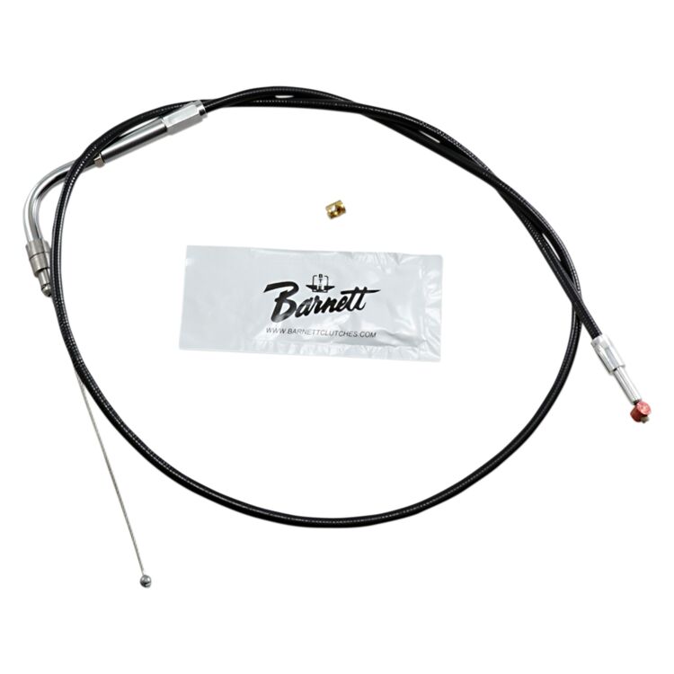 Barnett Black Vinyl Throttle Cable For Harley Softail 2001-2015