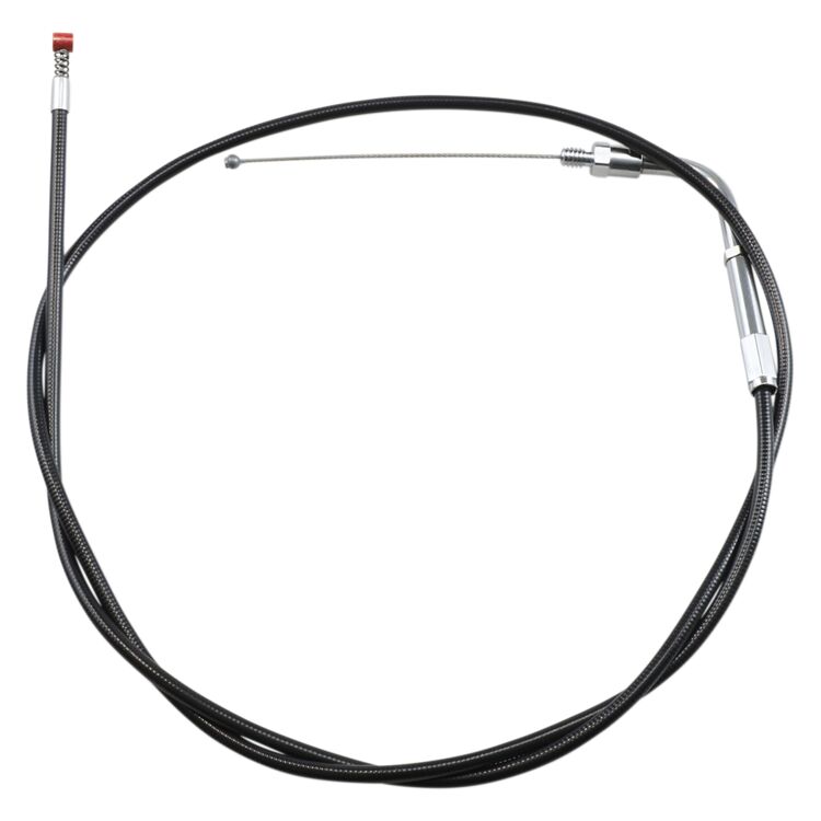 Barnett Black Vinyl Idle Cable For Harley Touring 1990-1995