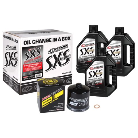 Maxima SxS Full Synthetic Quick Change Oil Kit Polaris RZR Pro XP / XP Turbo 2019-2021