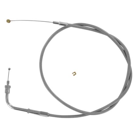 Barnett Stainless Steel Throttle Cable For Harley FL / XL 1976-1980