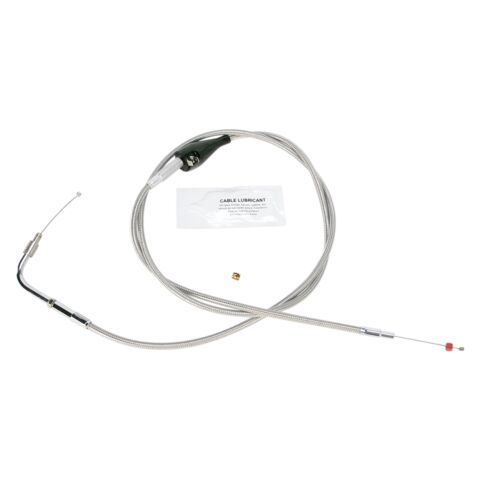 Barnett Stainless Steel Idle Cable For Harley Touring With Cruise 1996-2001