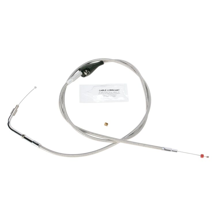 Barnett Stainless Steel Idle Cable For Harley Touring With Cruise 1996-2001