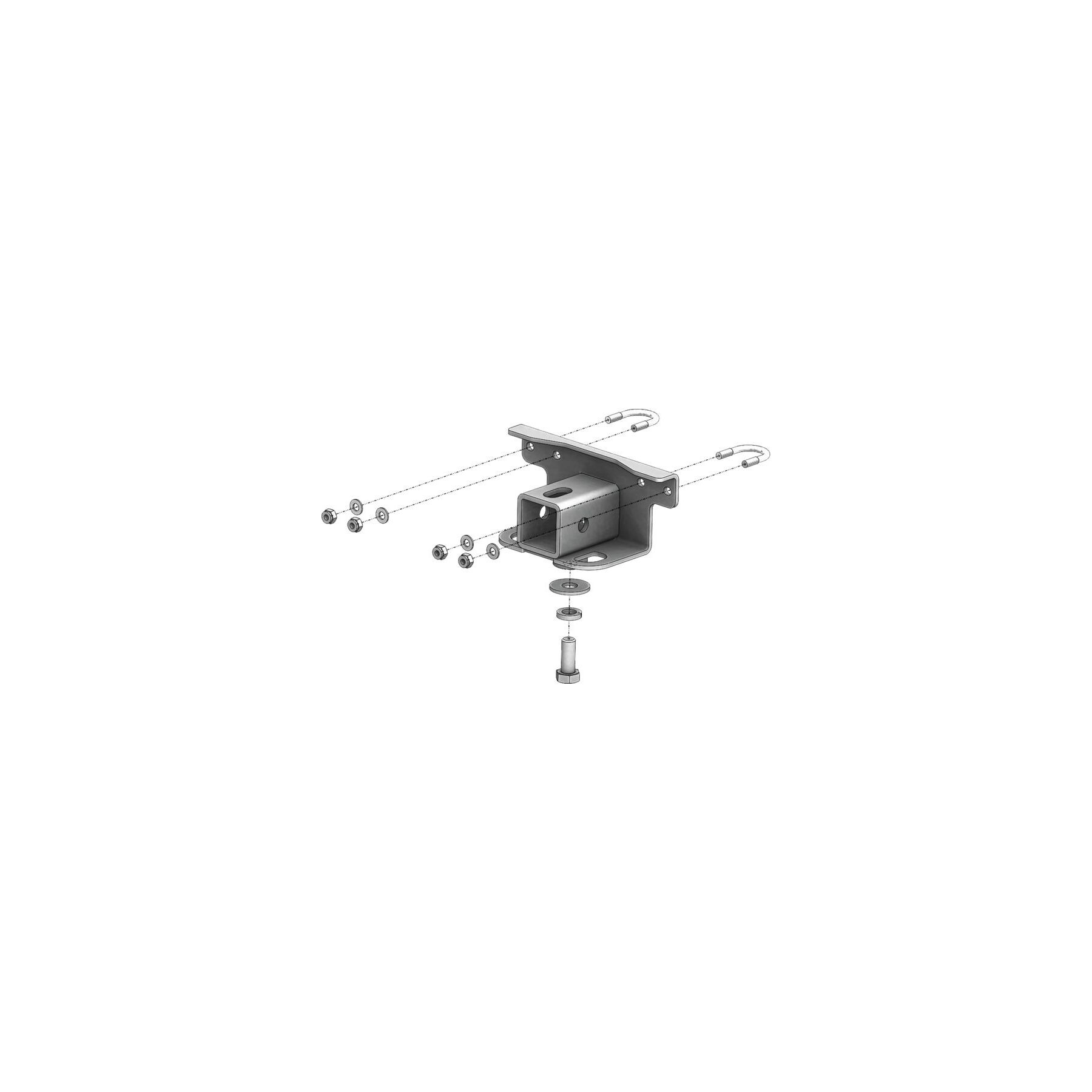 KFI KFI Rear 2 Hitch Receiver Yamaha Kodiak 700 / Grizzly 550 2009-2022 - $67.99 at J&P Cycles