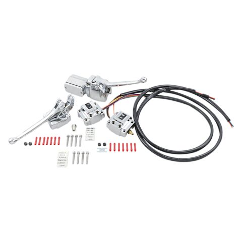 Milwaukee Twins Complete Handlebar Control Kit For Harley Big Twin 1972-1981