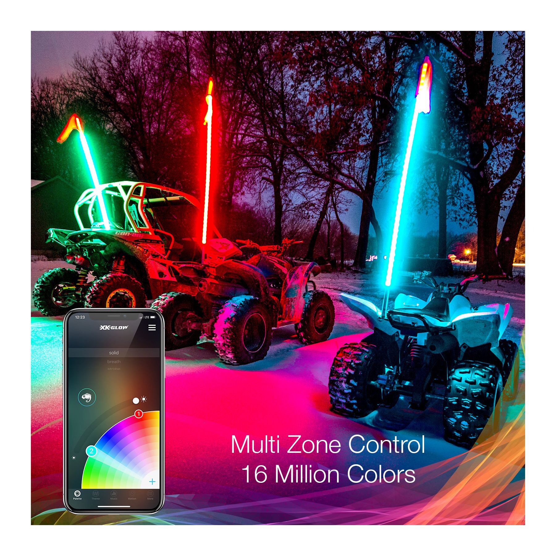 XKGlow 2nd Gen 1-Piece 48 Whip - No Controller